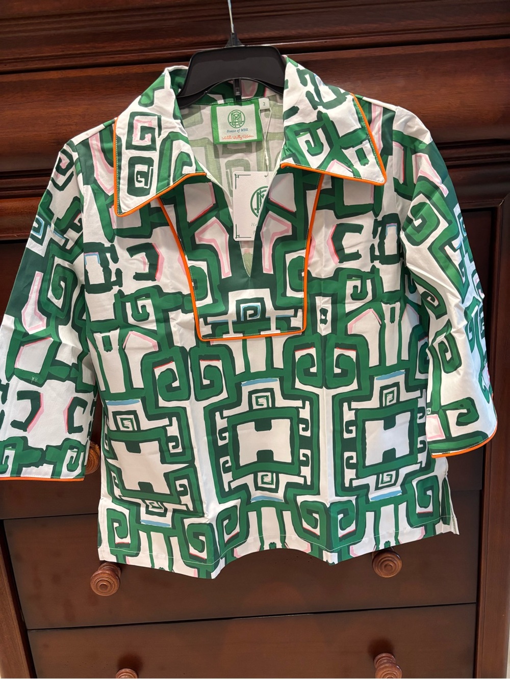 ***Mahjong Players*** House of MBR Greek Heiress Cassidy Top